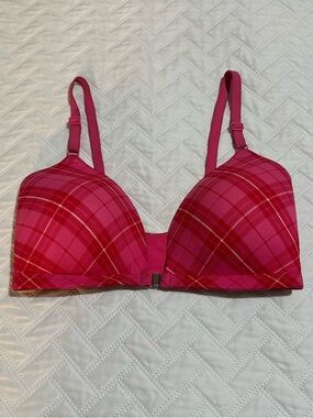 PINK Victoria’s Secret | Plaid Wear Everywhere Lightly Lined Wireless Bra, 32DD